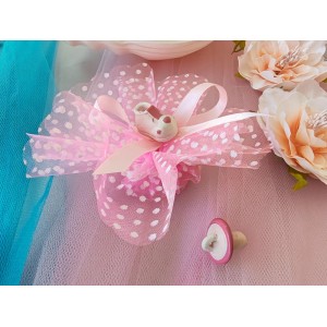 Bomboniera bomboniere in offerta scarpetta e ciuccio rosa